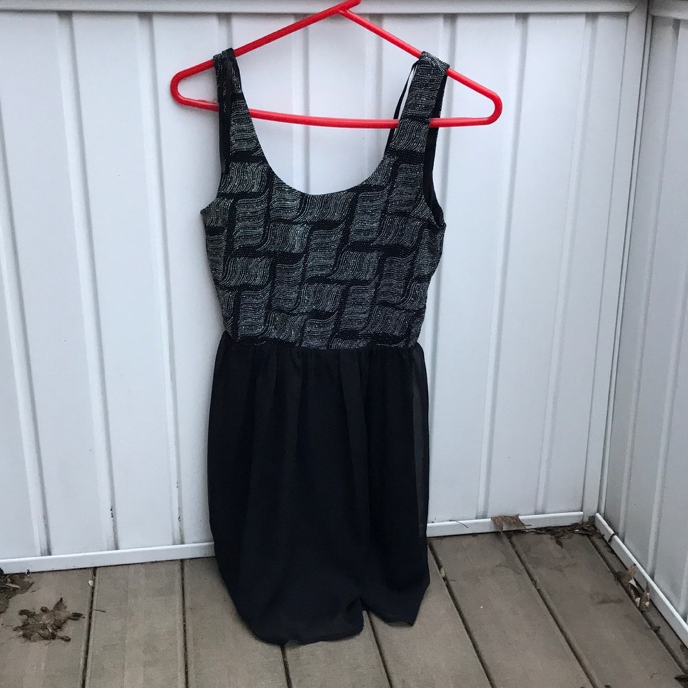 Sparkly black dress